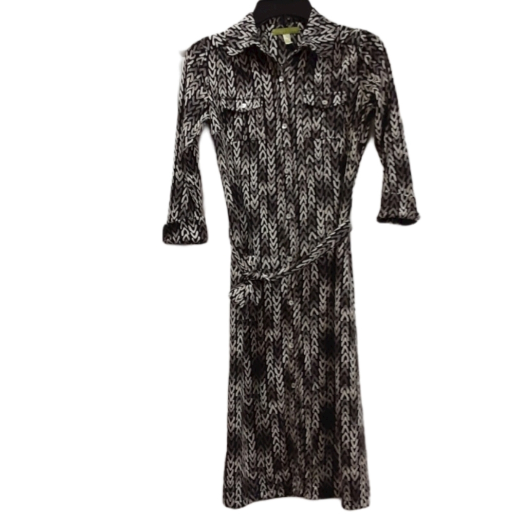 Sigrid Olsen Black and White Dress Size XS